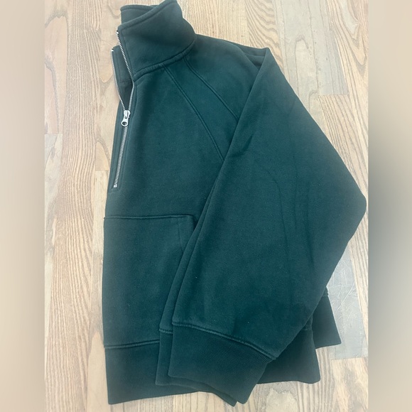 GAP Relaxed Fit Dark Green 1/2 Zip-Up Sweater - Picture 5 of 6